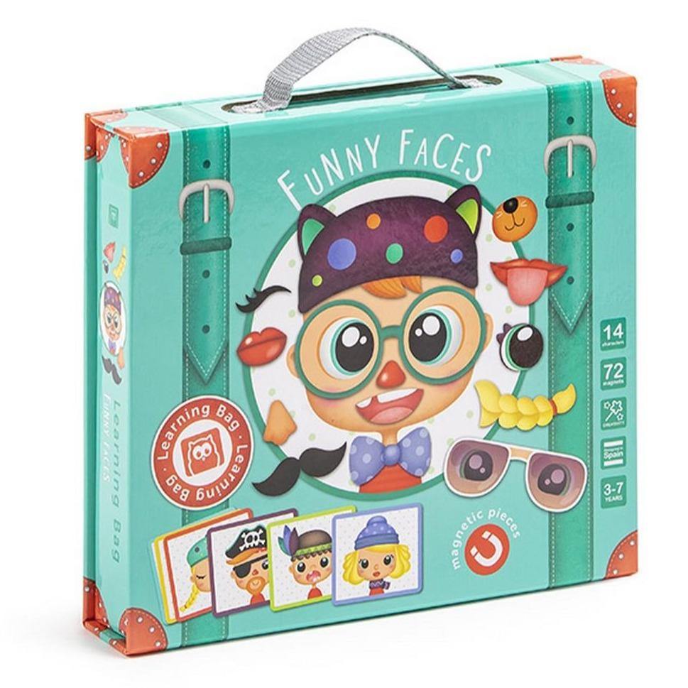 Oktató mágneses puzzle - Bőrönd humoros arcokkal-Eureka KIDS-1-Játszma.ro - A maradandó élmények boltja