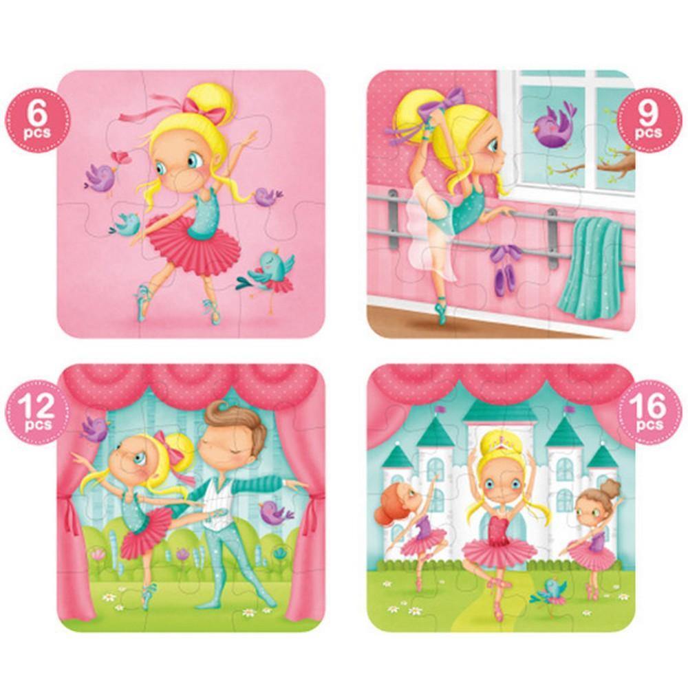 4 az 1-ben puzzle - A kis balett táncos-Eureka KIDS-5-Játszma.ro - A maradandó élmények boltja