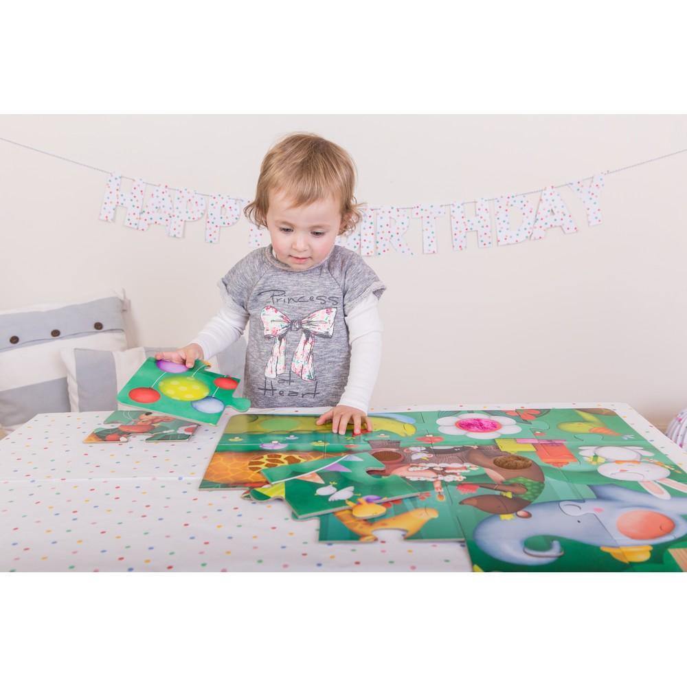 Tapintható puzzle - Állati party-Eureka KIDS-9-Játszma.ro - A maradandó élmények boltja