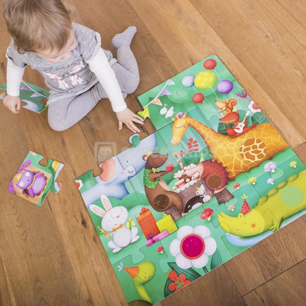 Tapintható puzzle - Állati party-Eureka KIDS-2-Játszma.ro - A maradandó élmények boltja