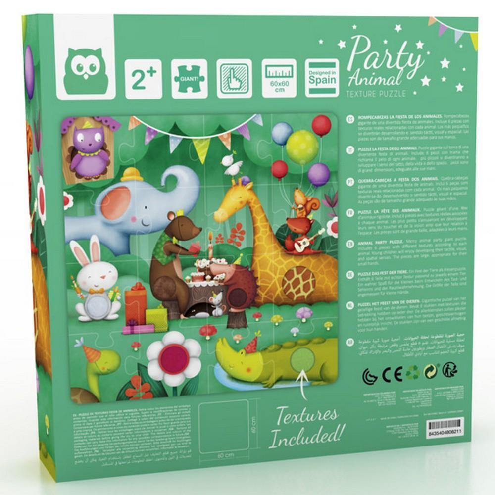 Tapintható puzzle - Állati party-Eureka KIDS-12-Játszma.ro - A maradandó élmények boltja