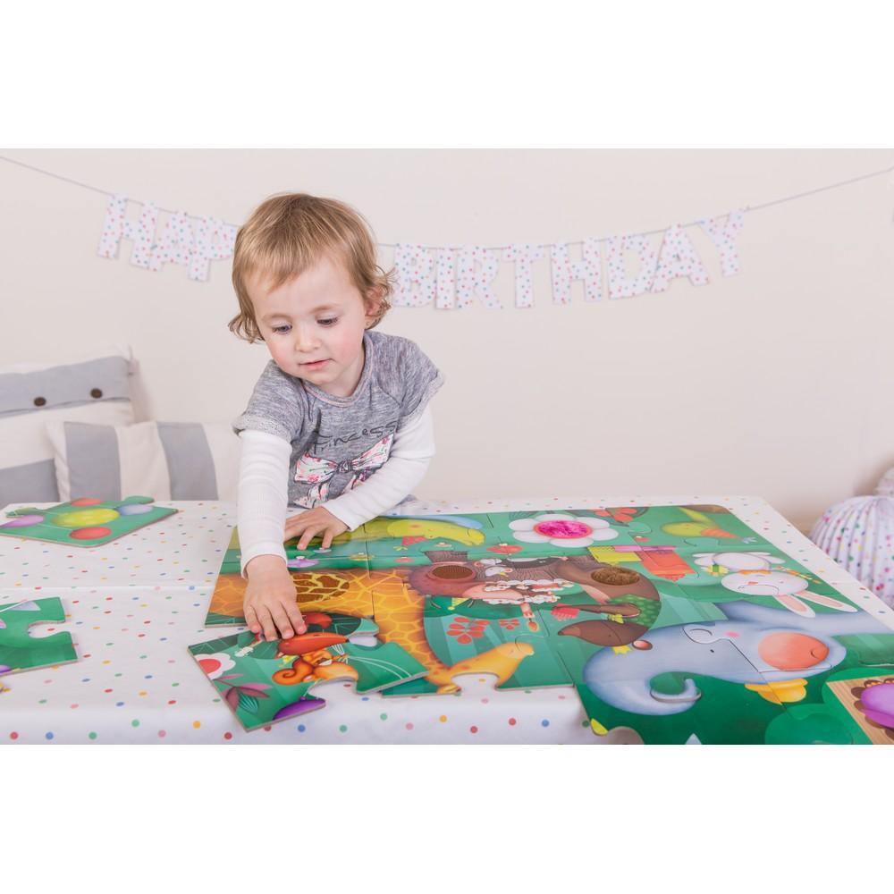 Tapintható puzzle - Állati party-Eureka KIDS-8-Játszma.ro - A maradandó élmények boltja