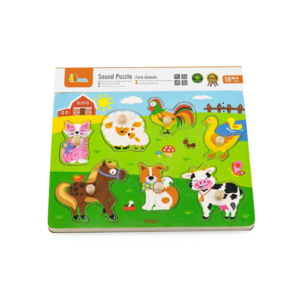 Hangos 7 darabos Puzzle - Háziállatok, Viga