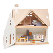 Cottontail Cottage babaház, prémium minőségű fából - 13 komponens, retró stílusú bútor - Tender Leaf Toys-Tender Leaf Toys-3-Játszma.ro - A maradandó élmények boltja