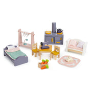 Cottontail Cottage babaház, prémium minőségű fából - 13 komponens, retró stílusú bútor - Tender Leaf Toys-Tender Leaf Toys-4-Játszma.ro - A maradandó élmények boltja