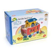 Noé bárkája - Állatforma rendező, prémium minőségű fából - Noah's Shape Sorter Ark - 23 darab - Tender Leaf Toys-Tender Leaf Toys-1-Játszma.ro - A maradandó élmények boltja