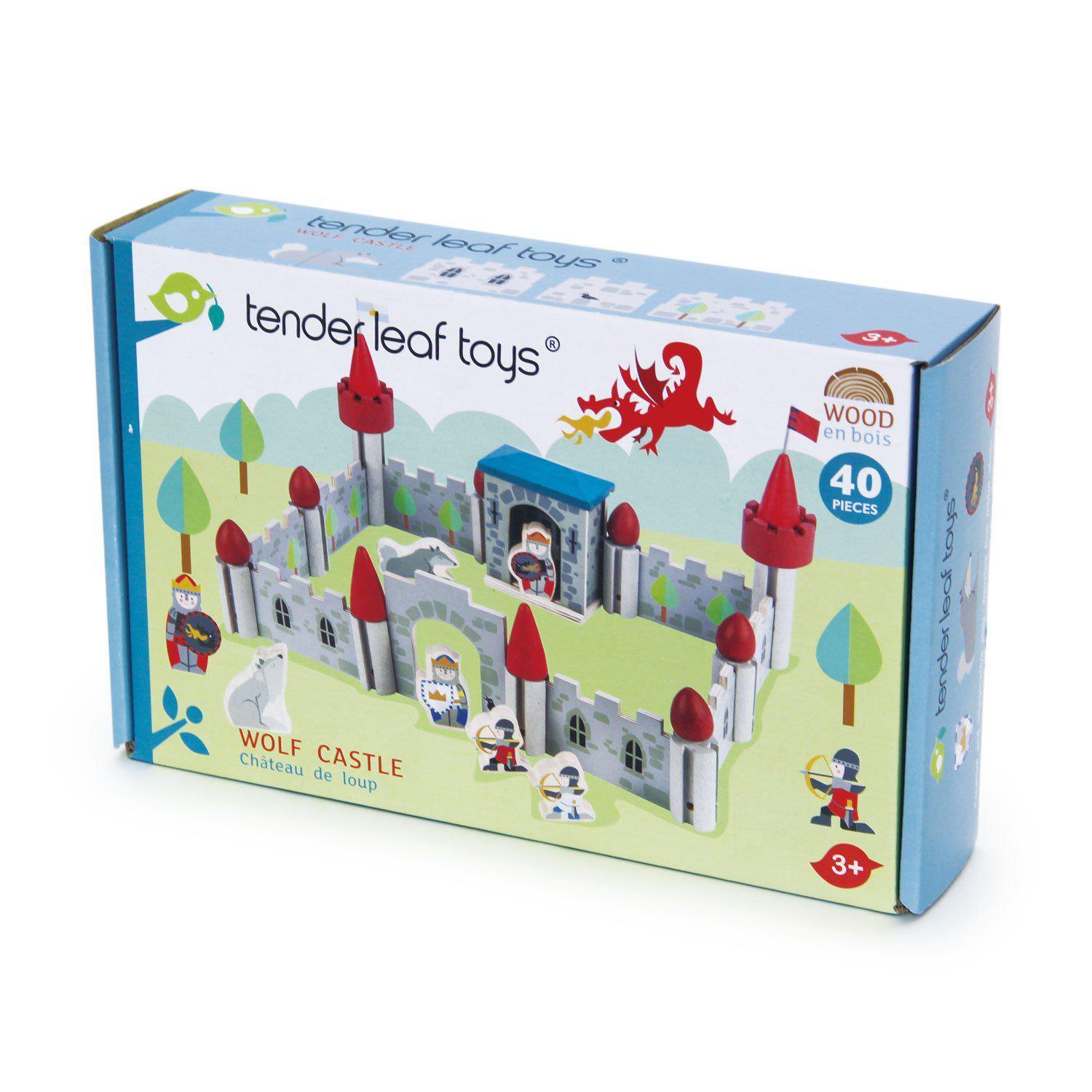 Farkasok kastélya, prémium minőségű fából -Wolf Castle - 40 darab -Tender Leaf Toys-Tender Leaf Toys-1-Játszma.ro - A maradandó élmények boltja