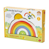 Szivárvány alagút, 7 darabos szett fából, Tender Leaf Toys
