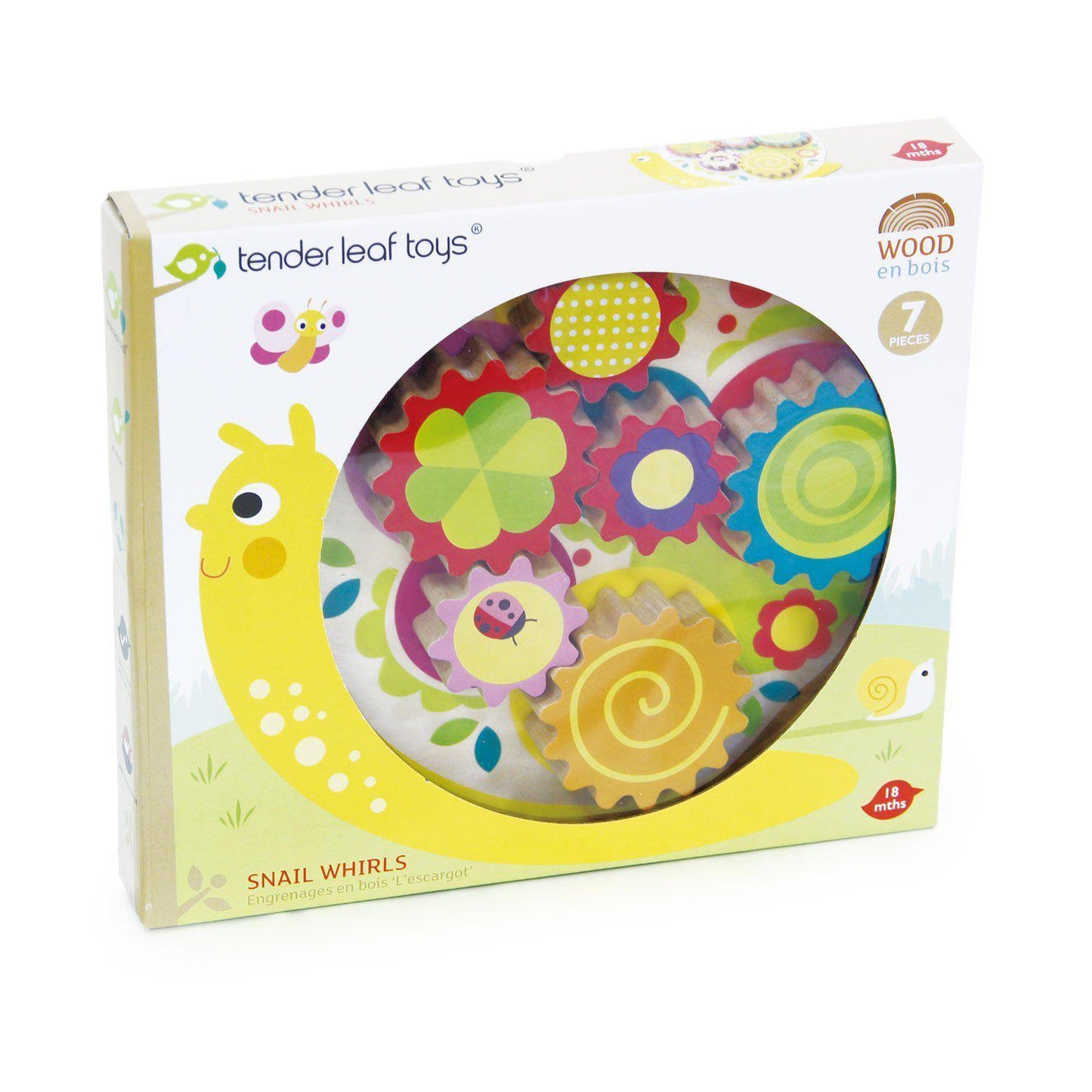 Oktató csiga, prémium minőségű fából - Snail Whirls - 7 darab - Tender Leaf Toys-Tender Leaf Toys-1-Játszma.ro - A maradandó élmények boltja