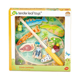 Mágneses halász, prémium minőségű fából - Pond Dipping - 10 darab - Tender Leaf Toys