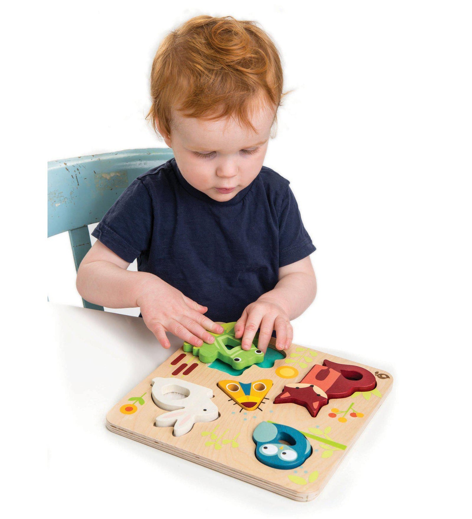 Oktató tapinthatós erdei állatok puzzle, prémium minőségű fából - Touchy Feely Animals - Tender Leaf Toys-Tender Leaf Toys-2-Játszma.ro - A maradandó élmények boltja