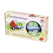 3D kerti mágneses puzzle, prémium minőségű fából - Garden Magnetic Puzzle 3D - 9 darab - Tender Leaf Toys-Tender Leaf Toys-1-Játszma.ro - A maradandó élmények boltja