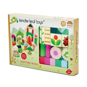 Háztartási illusztrált kockák, prémium minőségű fából - Courtyard Blocks - 35 darab - Tender Leaf Toys-Tender Leaf Toys-1-Játszma.ro - A maradandó élmények boltja