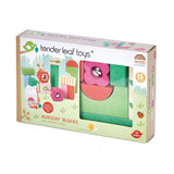 Ovis illusztrált kockák, prémium minőségű fából - Nursery Blocks - 15 darab - Tender Leaf Toys