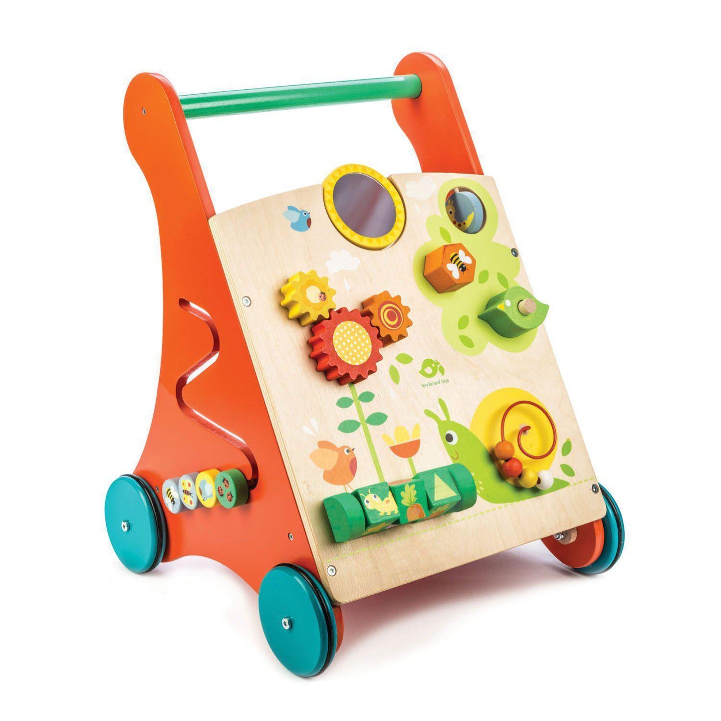 Járóka kerti tevékenységekkel, prémium minőségű fából - Baby Block Walker - 10 tevékenységek - Tender Leaf Toys-Tender Leaf Toys-2-Játszma.ro - A maradandó élmények boltja