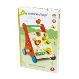 Járóka kerti tevékenységekkel, prémium minőségű fából - Baby Block Walker - 10 tevékenységek - Tender Leaf Toys