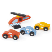 Blue Bird szervíz, prémium minőségű fából - Blue Bird Service Station - 5 darab - Tender Leaf Toys-Tender Leaf Toys-4-Játszma.ro - A maradandó élmények boltja