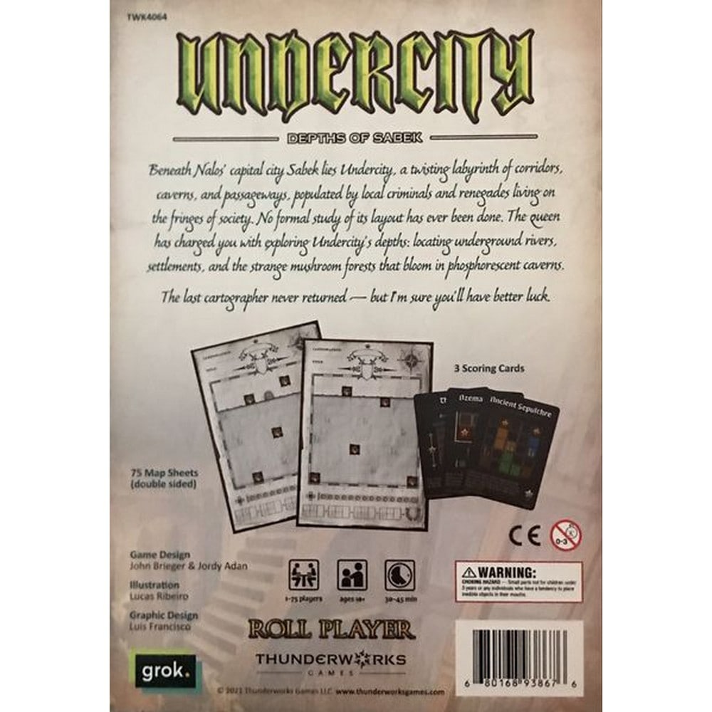 Cartographers Map Pack 3: Undercity Depths of Sabek kiegészítő