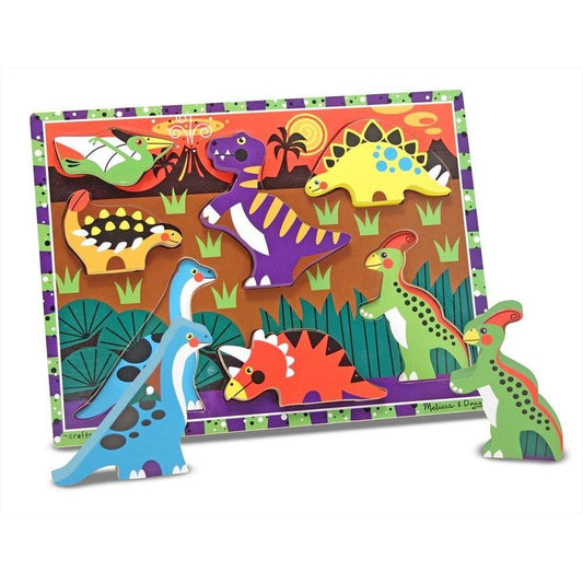 Melissa & Doug Könnyen megfogható puzzle, dínók-Melissa&Doug-1-Játszma.ro - A maradandó élmények boltja