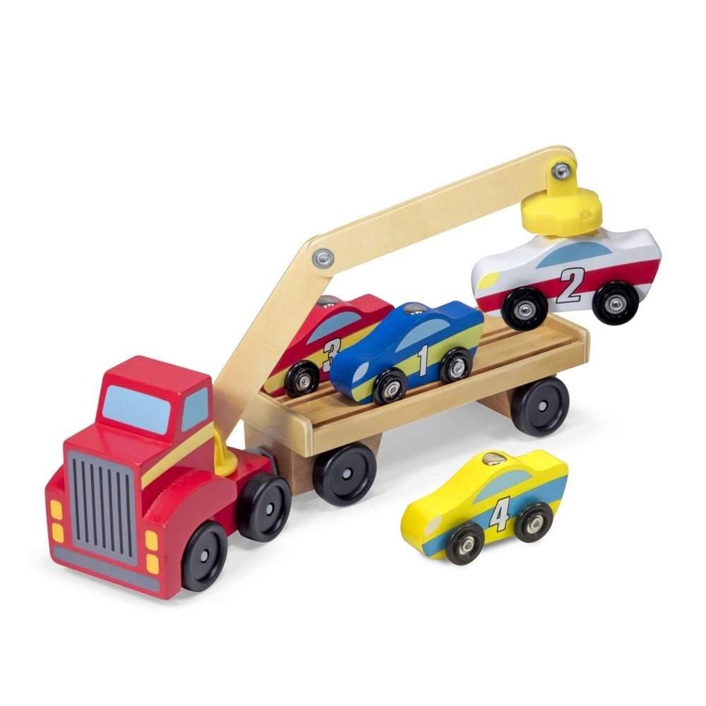 Melissa & Doug Fa jármű, Mágneses autószállító-Melissa&Doug-2-Játszma.ro - A maradandó élmények boltja
