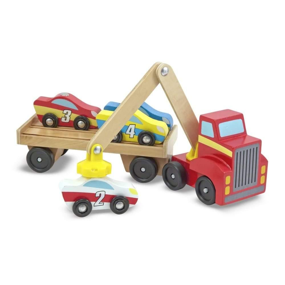 Melissa & Doug Fa jármű, Mágneses autószállító-Melissa&Doug-3-Játszma.ro - A maradandó élmények boltja