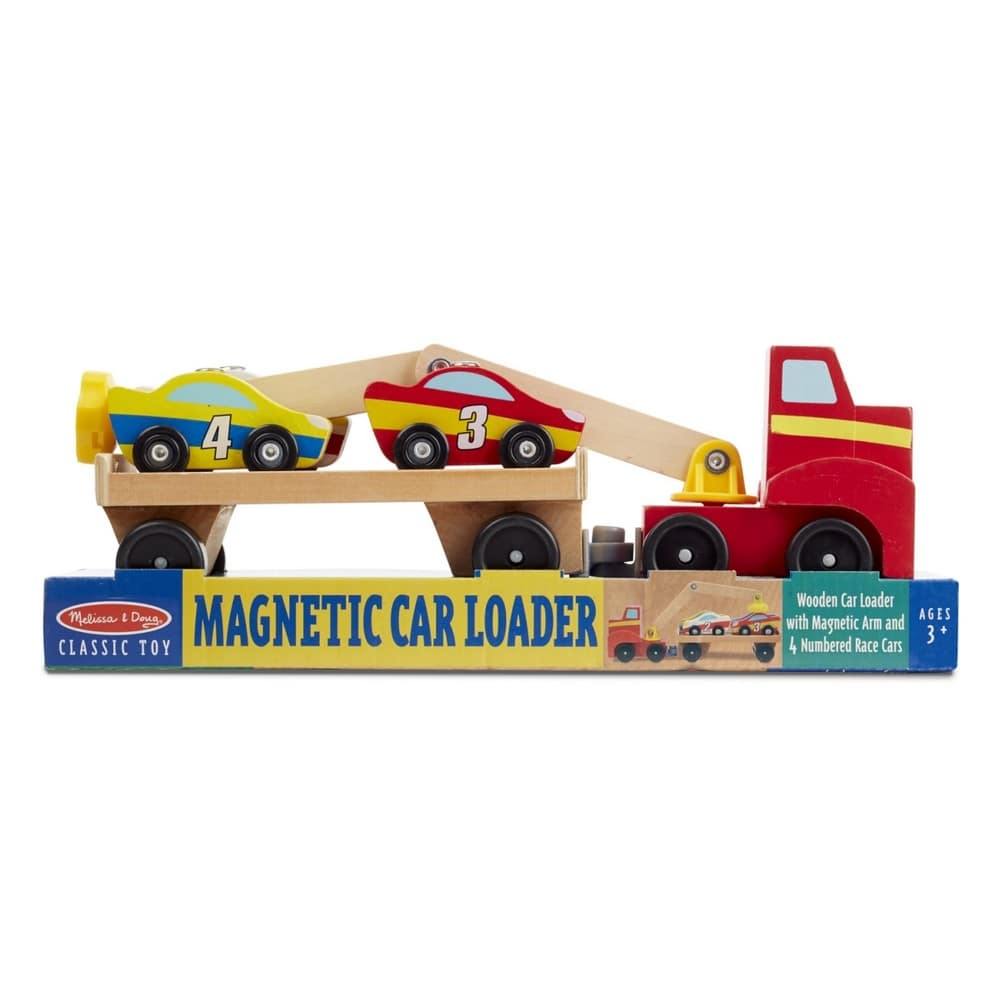 Melissa & Doug Fa jármű, Mágneses autószállító-Melissa&Doug-1-Játszma.ro - A maradandó élmények boltja