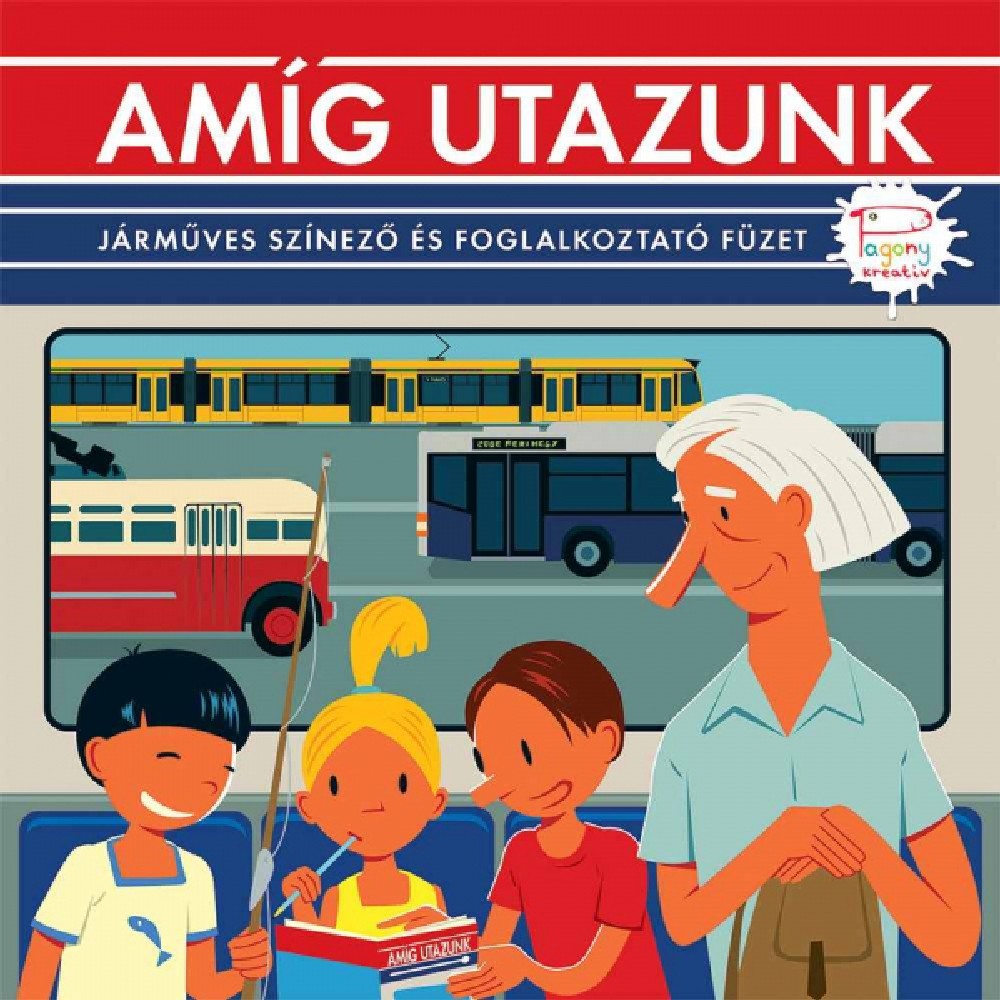 Amíg utazunk - járműves színező és foglalkoztató füzet