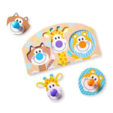 Melissa & Doug Puzzle fogantyúval, szafari