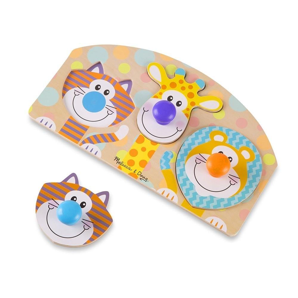 Melissa & Doug Puzzle fogantyúval, szafari-Melissa&Doug-3-Játszma.ro - A maradandó élmények boltja