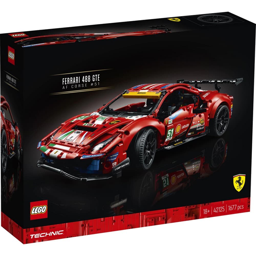 LEGO Technic Ferrari 488 GTE “AF Corse #51” 42125 1677 darabos