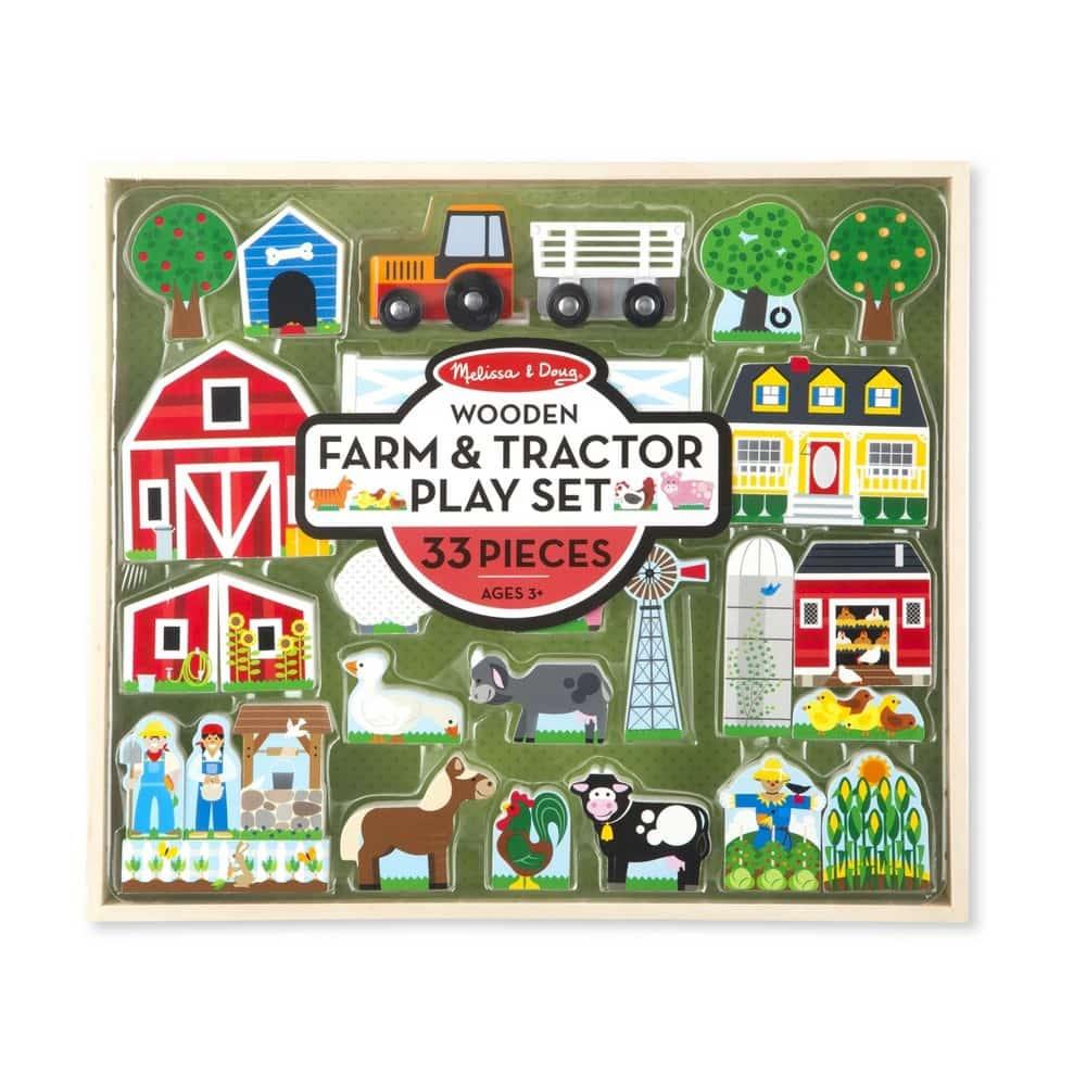 Melissa & Doug Fa építőjáték, Farm és traktor - Játszma.ro - A maradandó élmények boltja