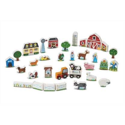 Melissa & Doug Fa építőjáték, Farm és traktor - Játszma.ro - A maradandó élmények boltja