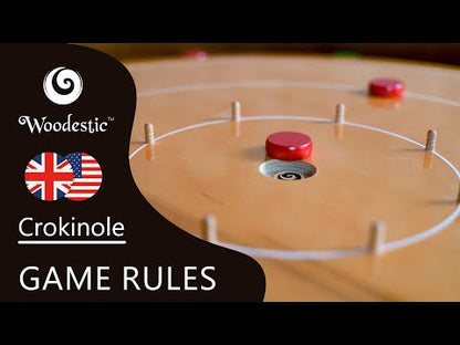 Mini Crokinole Készlet – Gőzölt Bükk magyar nyelvű társasjáték