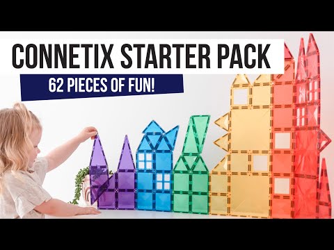 Connetix Magnetic Tiles, Starter Pack 62 darab