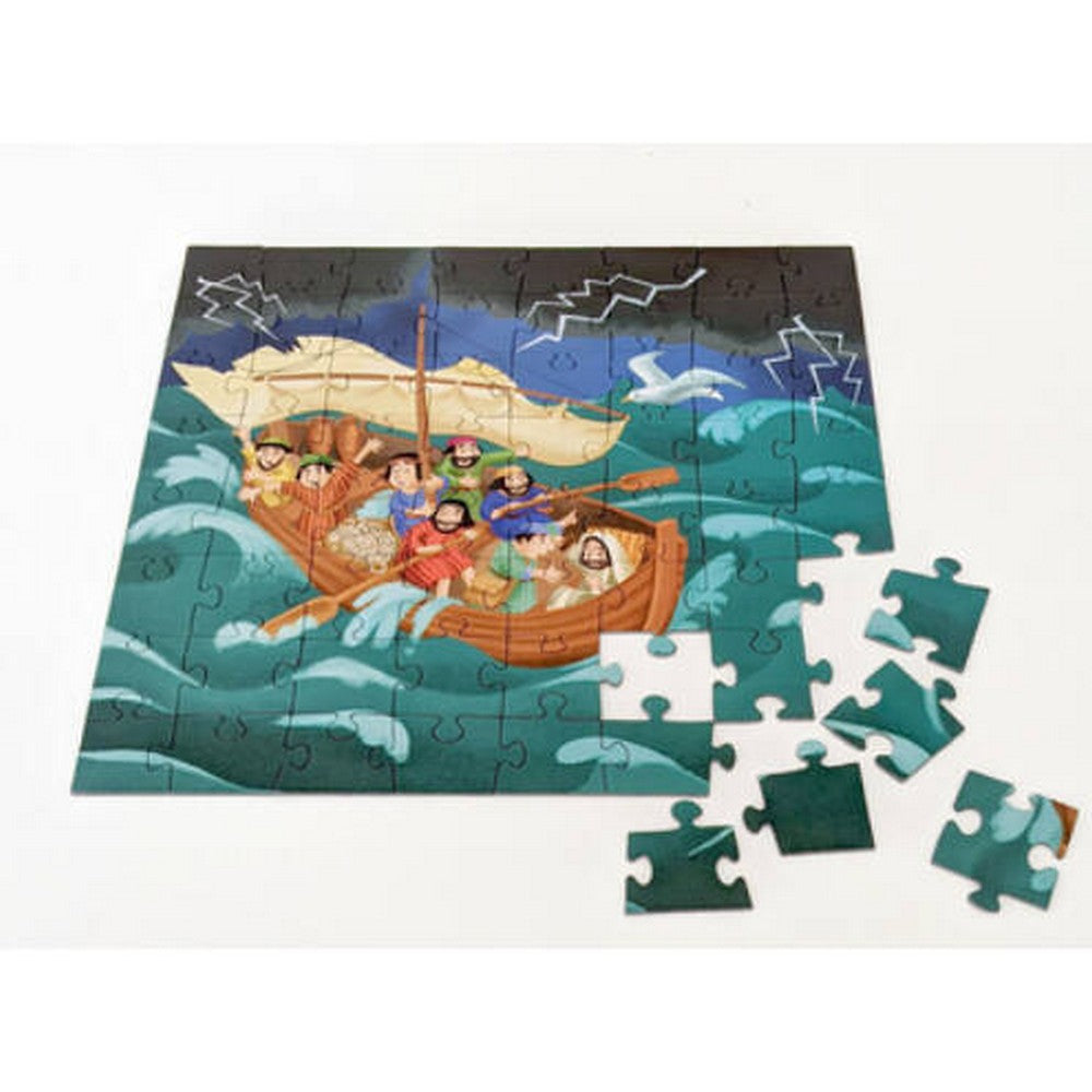 Puzzle Jézussal a viharban 64 darabos