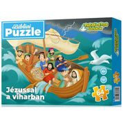 Puzzle Jézussal a viharban 64 darabos