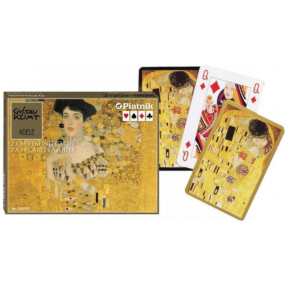 Francia kártya 2x55-ös készlet - Klimt: Adele