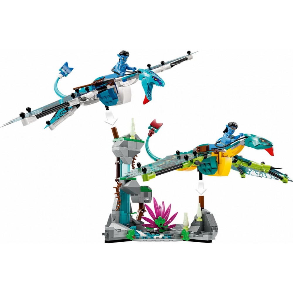 LEGO Avatar Jake és Neytiri első Banshee repülése 75572