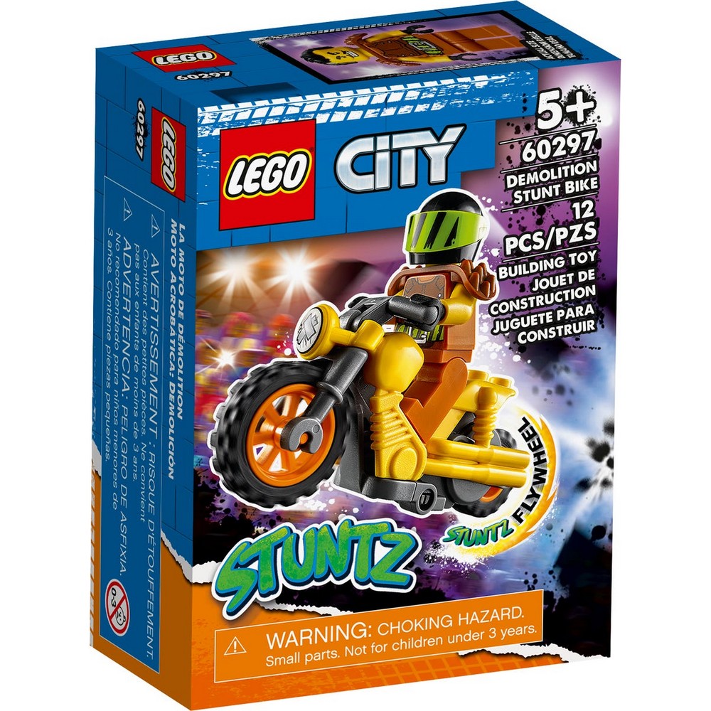 LEGO City Demolition kaszkadőr motorkerékpár 60297 12 darabos