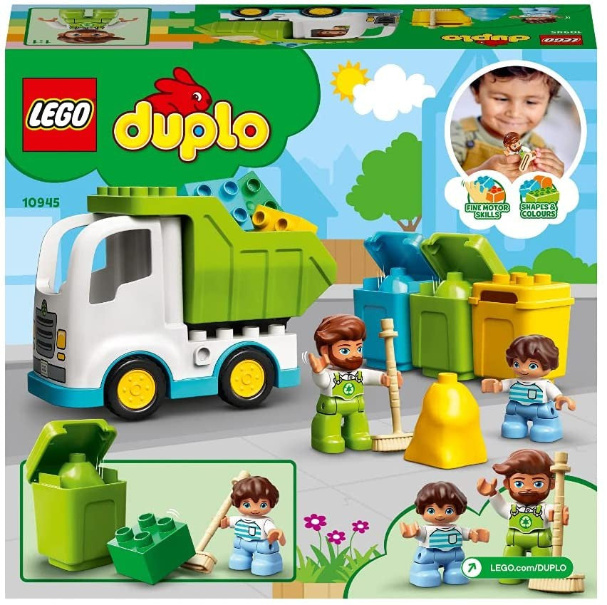 LEGO DUPLO Town Garbage Truck and Recycling 10945 19 darabos