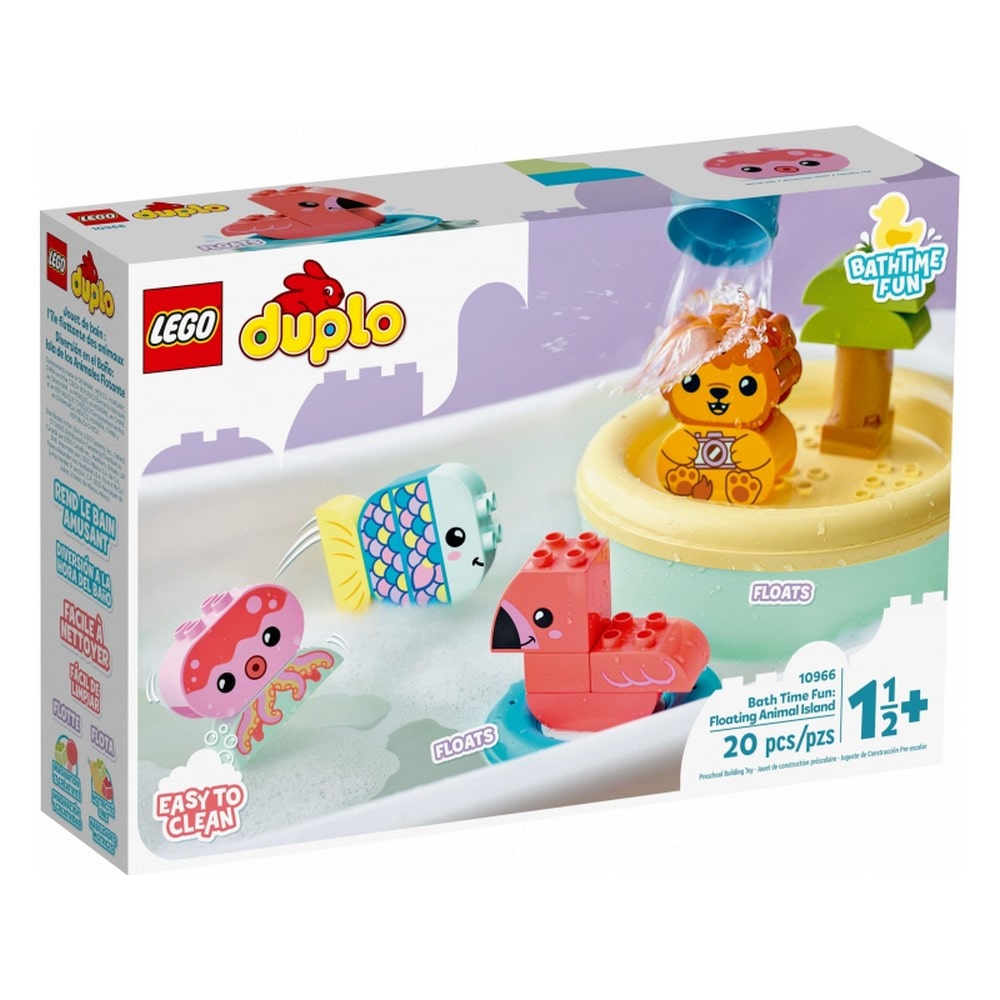 LEGO DUPLO Vidám fürdetéshez: úszó állatos sziget 10966