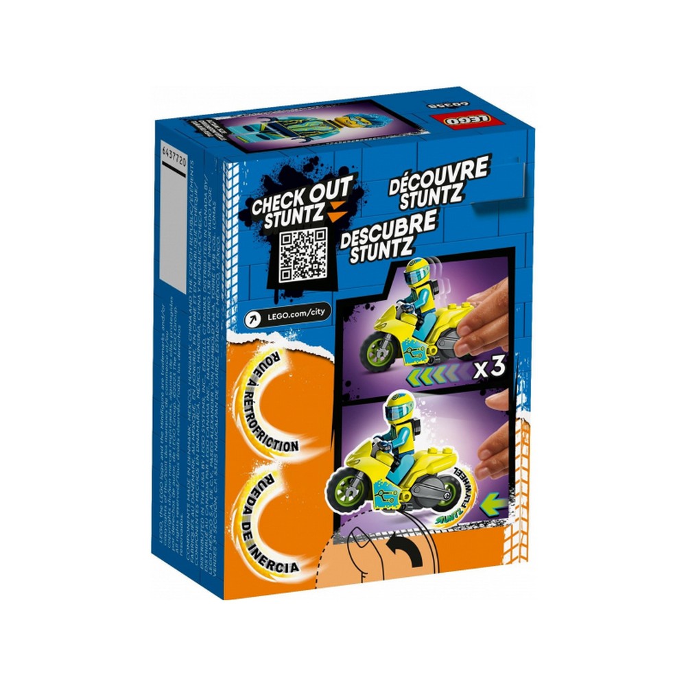 LEGO City Cyber kaszkadőr motorkerékpár 60358 13 darabos