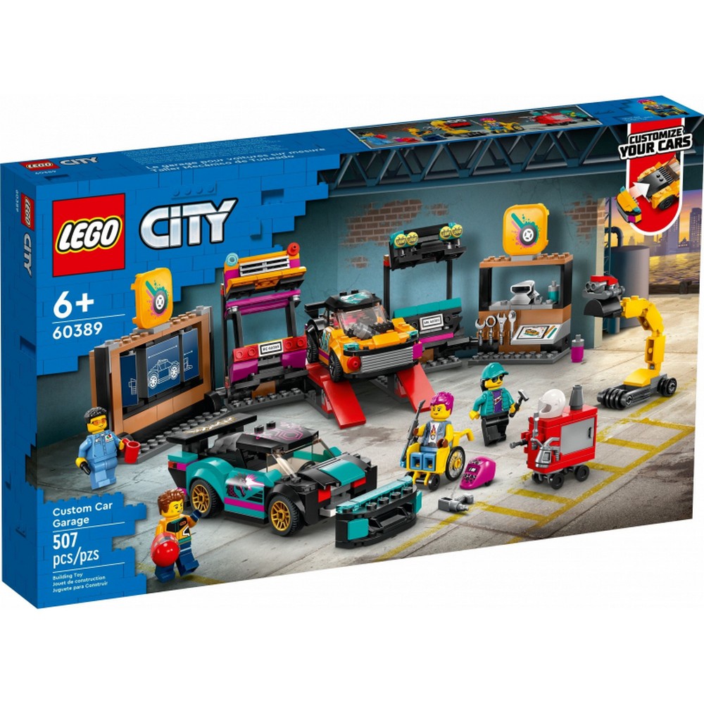 LEGO City Egyedi autók szerelőműhelye 60389 507 darabos