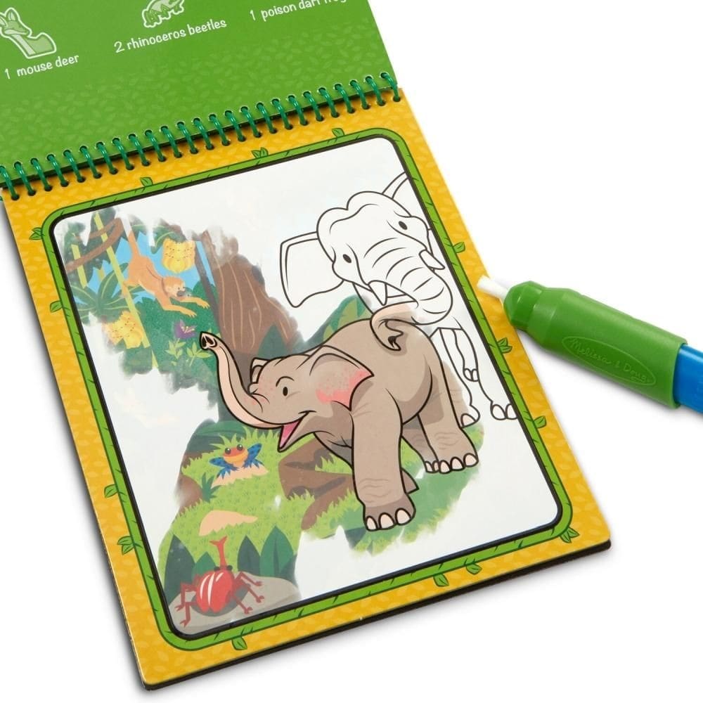 Melissa & Doug Kreatív játék, Rajzolás vízzel, dzsungel Water WOW