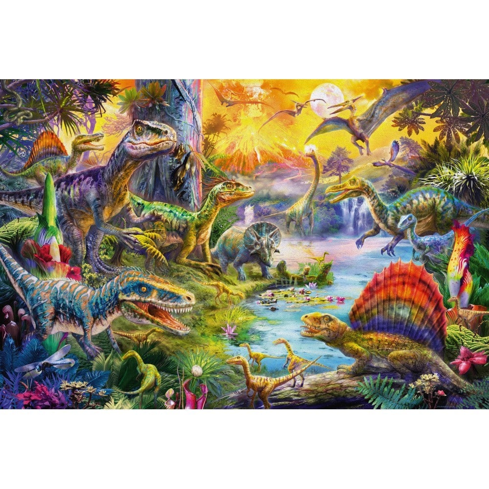 Puzzle Schmidt: Dinoszauruszok, 60 darabos + Ajándék dinoszaurusz figurák