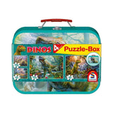 Puzzle Box Dino 2x100 és 2x60 darabos