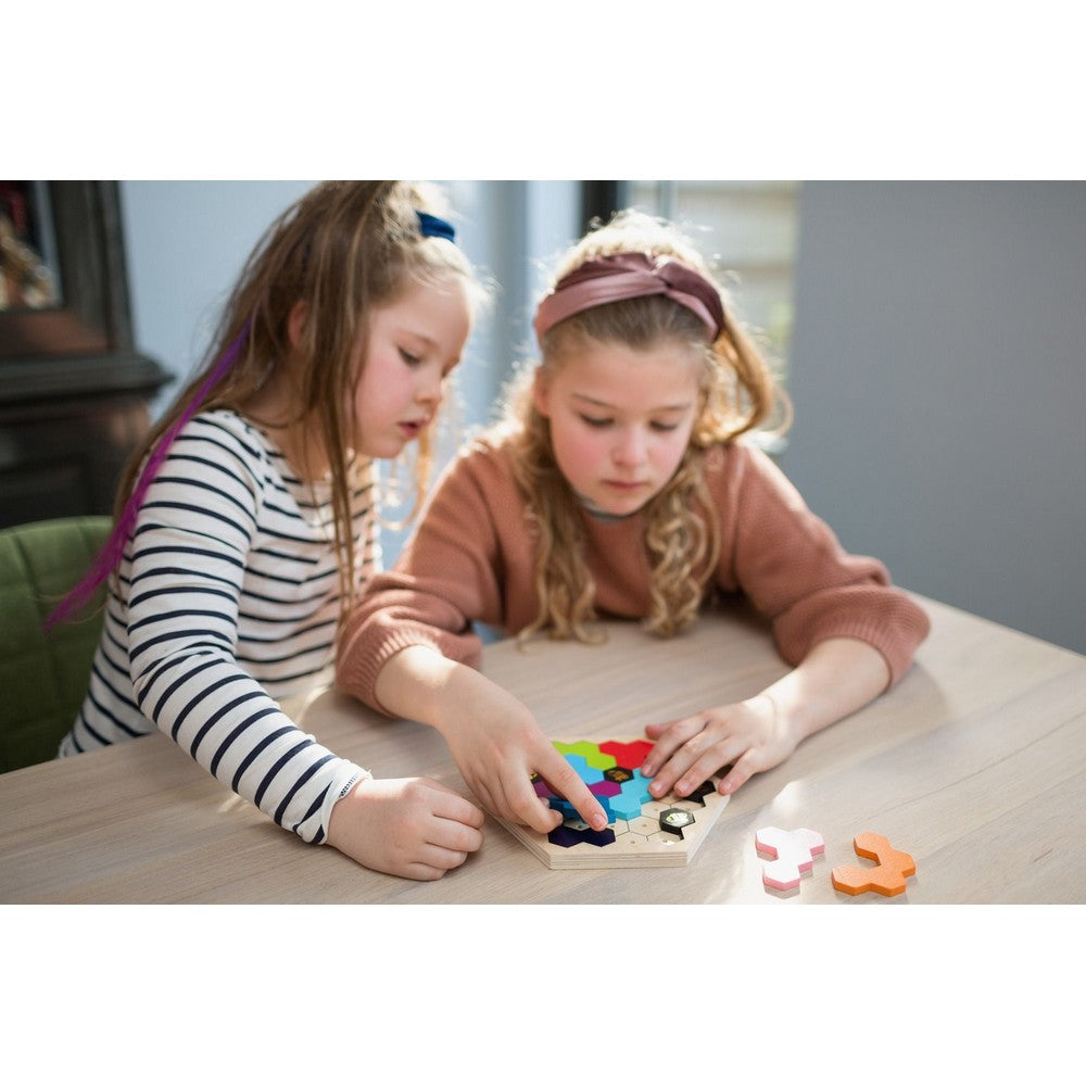 Méhecskés fa logikai játék 30 feladatkártyával, BS Toys GA346 angol nyelvű játék