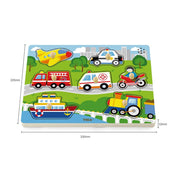 Hangos 7 darabos Puzzle - közlekedési eszközök, Viga