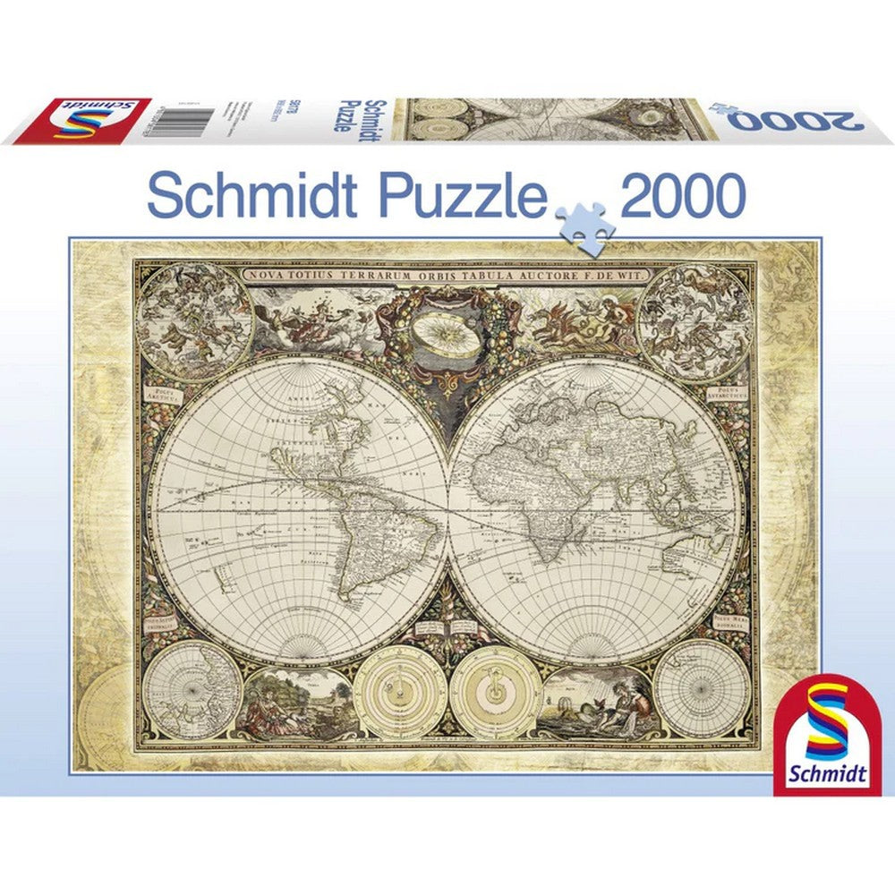 Puzzle Schmidt: Történelmi világtérkép, 2000 darabos