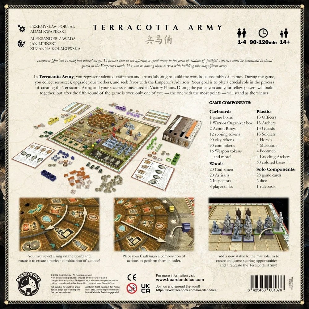 Terracotta Army angol nyelvű társasjáték